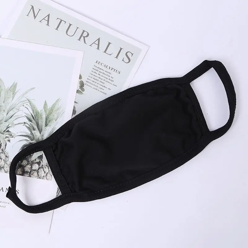 

Black Double Cotton Mouth Mask Unisex Anti Haze Dust Washable Reusable Dustproof Mouth-muffle Winter Warm fashion Face Mask