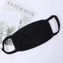 Black Double Cotton Mouth Mask Unisex Anti Haze Dust Washable Reusable Dustproof Mouth-muffle Winter Warm  fashion Face Mask