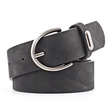 Women's PU 3cm Width Belt Alloy Pin Buckle Waistband For Jeans Trend Female Girdle Corset Fashion New Designer Belts For Ladies