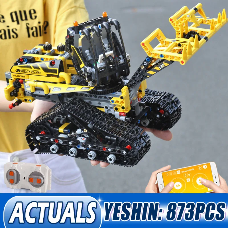 Пресс форма King 13034 Technic RC Motor гусеничный погрузчик автомобиль набор совместимый