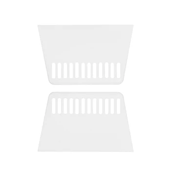 

uxcell Plastic Scraper Medium Size Putty Spatula Smoothing Spreader for Paint Wall Paper Automotive Windshield White 2pcs