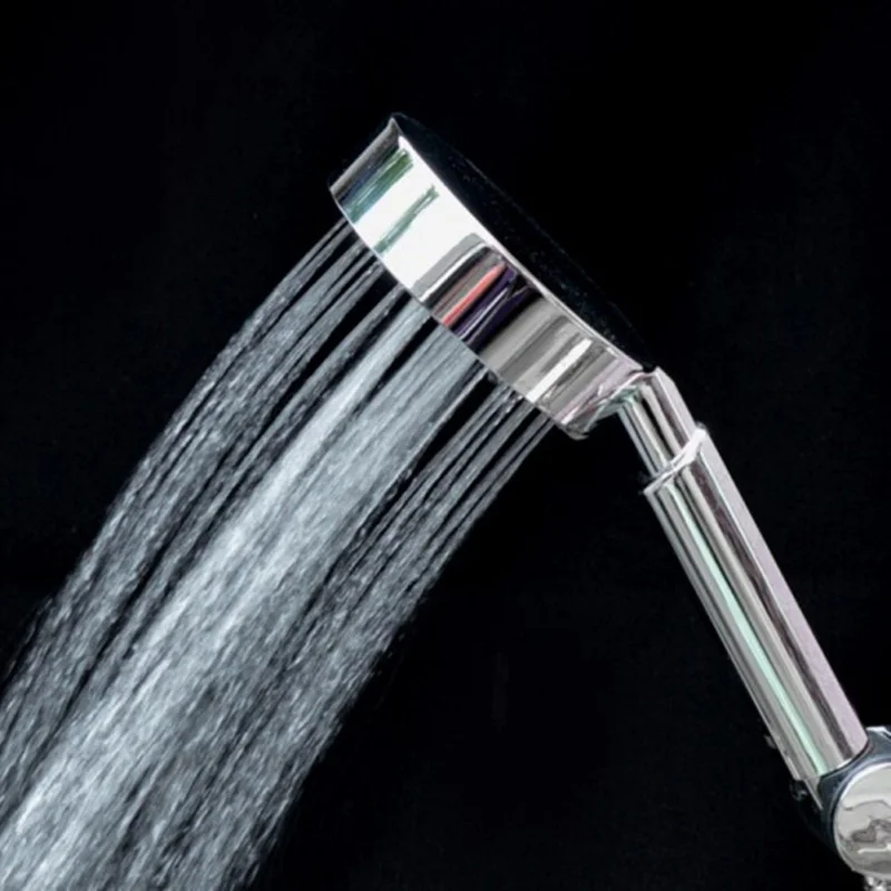 Plastic Shower Nozzle System Supercharge Shower Head Bathroom Shower Head Hose Shower Head Holder Set 3PCS