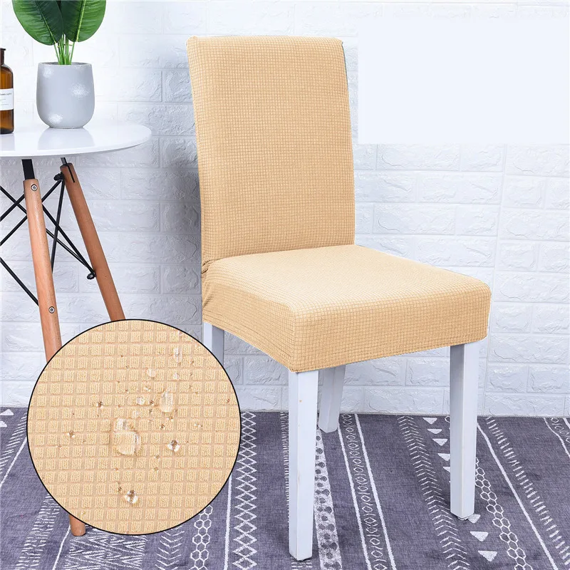 

Suede Stain Resistant Siamese Fabric Chair Cover Hotel Home Elastic Chair Cover Universal Office Chair Stool Cover Waterproof