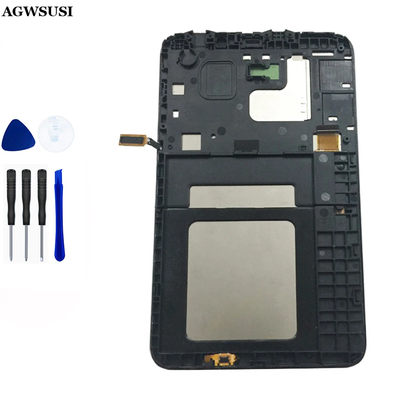 Assemblaggio Lcd Del Convertitore Analogico/Digitale Del Pannello Del Touch Screen Dell'Esposizione Con La Struttura Per La Galassia 3 Lite 7.0 T111 T