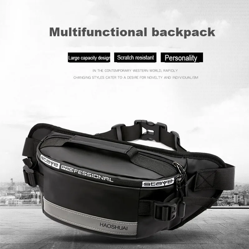 

2020 new style men's leisure function waterproof belt phone waist bag neutral waist bag storage wallet NS1017