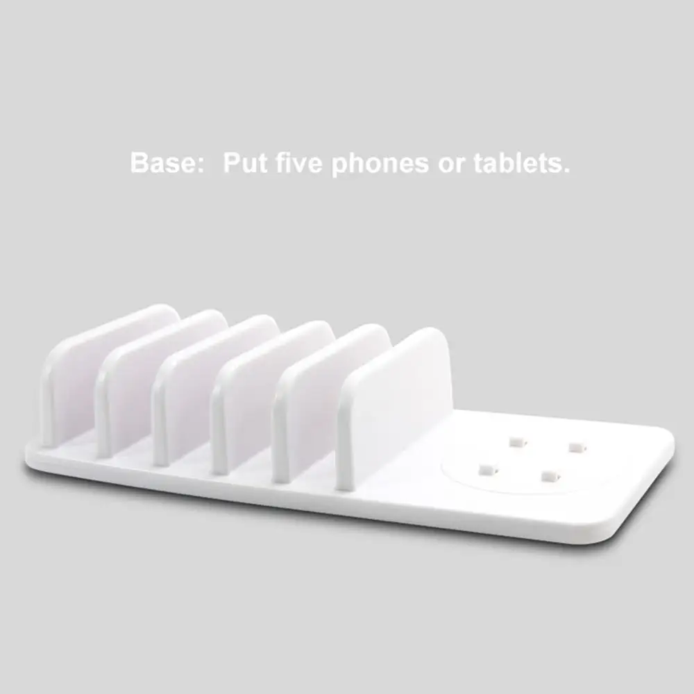 Besegad гриб светодиодный светильник USB зарядная док-станция для зарядки Органайзер с 5-Порты и разъёмы для iPhone samsung Galaxy смартфон планшет