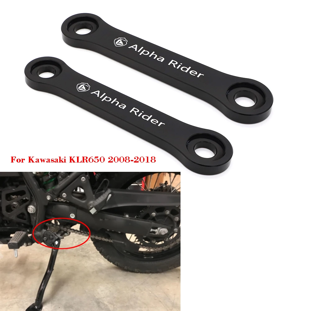 rent falskhed Foran dig 2" Rear Drop Lowering Links Kit CNC Black For Kawasaki KLR 650 KLR650 2008  2009 2010 2011 2012 2013 2014 2015 2016 2017 2018|Lower Kits & Parts| -  AliExpress