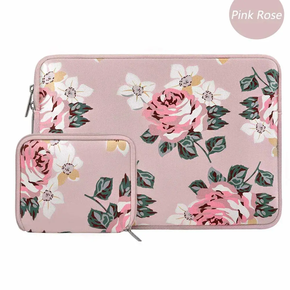 Pink Rose Color MOSISO 11,6 12 13 13,3 14 15,6 дюймов Сумка для ноутбука рукав водонепроницаемая сумка для ноутбука для MacBook Dell Asus hp acer чехол для ноутбука - Цвет: Pink Rose Color