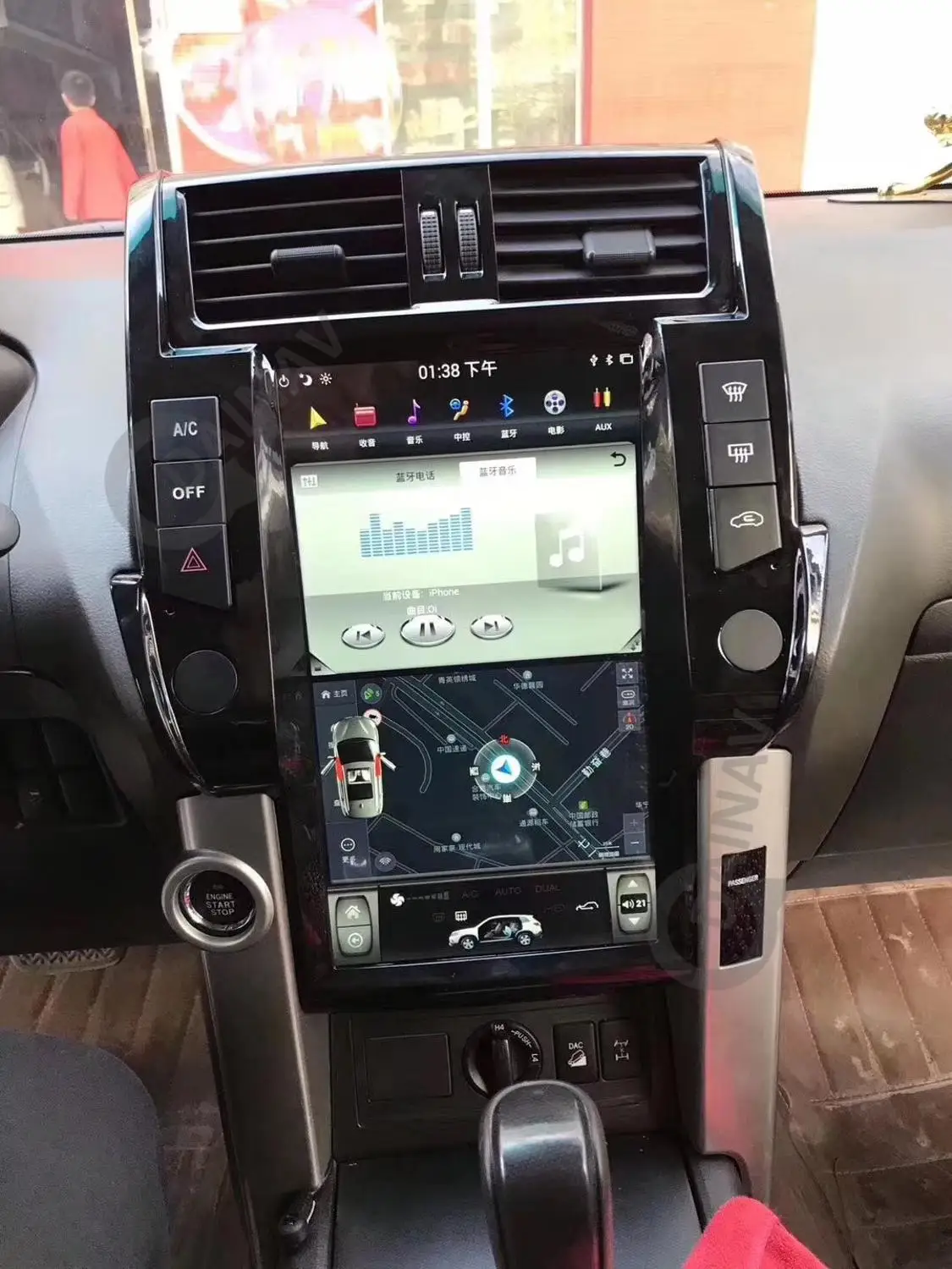 Автомобильное радио мультимедийный DVD-плеер стерео для Toyota Land Cruiser Prado 2010 2011 2012 2013