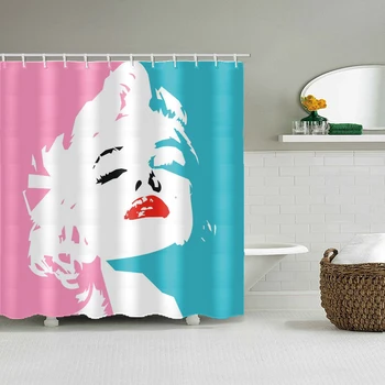 

Marilyn Monroe Printing Pattern Modern Fashion Culture Pattern Polyester Bathroom Curtains New House Gift