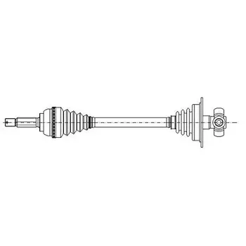 

METELLI axle shaft for DACIA Logan (LS, KS), SW : 1.4,17-0637METELLI