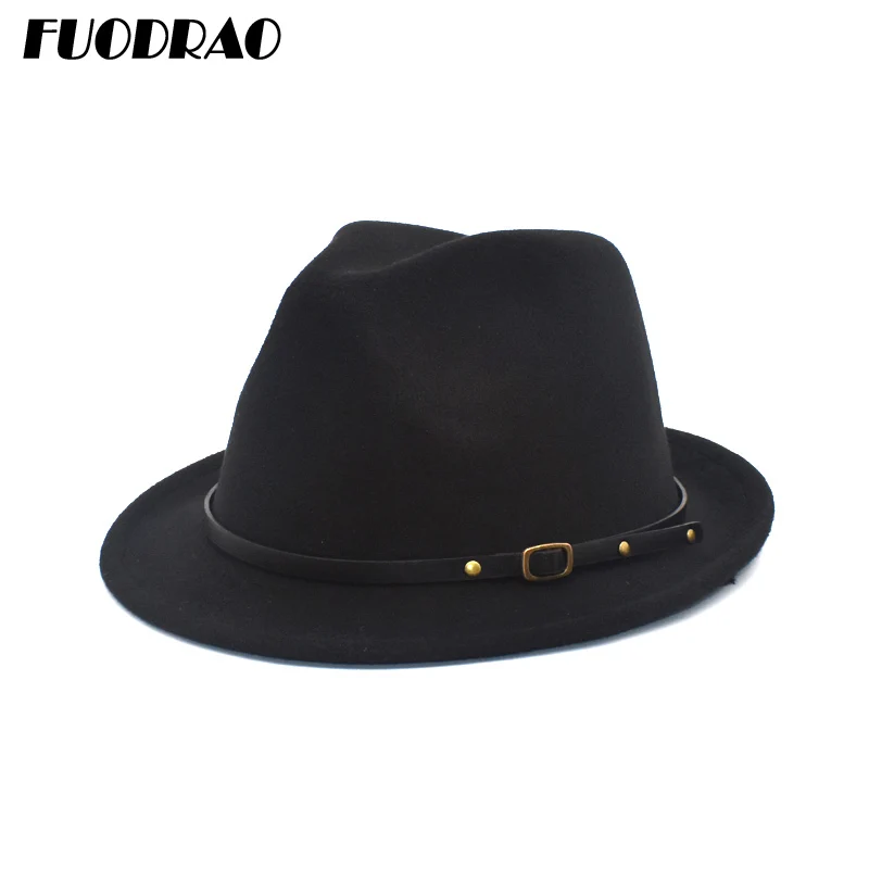 

FUODRAO New Spring Summer Retro Men's Hats Fedoras Top Jazz Plaid Hat Adult Bowler Hats Classic Version chapeau Hats F96