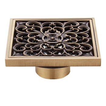 

HTHL-4 Inch European Antique All-Copper Self-Suction Deodorizing Floor Drain T-Type Deodorizing Copper Floor Drain 2#