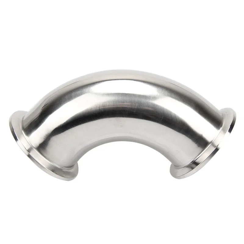 TRI CLAMP 1/2'' 3/4'' 1'' 1.5'' 2'' 2.5'' 3'' 4'' Stainless Steel SS304 316L Sanitary 90 Degree Ferrule Elbow Pipe Fitting pipe fitting water pipe fitting hose pipe fitting