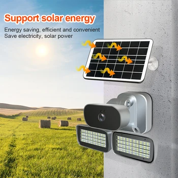 

4G Video Surveillance Solar Powered IP Camera Support 4G SIM Card HD 1080P WirelessIP67 Waterpoor Outdoor Security CCTV Camera