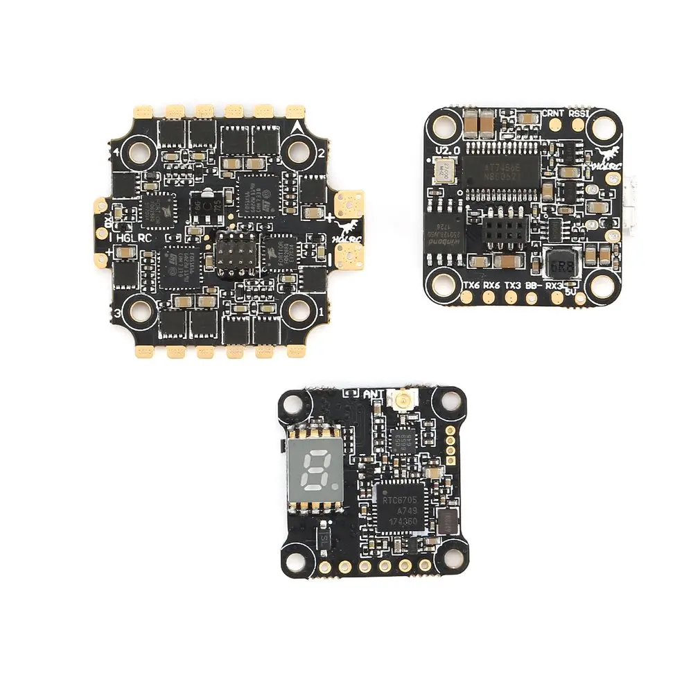 HGLRC XJB F440-TX20.v2 F4 Контроллер полета FC 40A Blheli_S ESC tx20.v2 VTX HGLRC Контроллер полета F4 часть контроллера полета