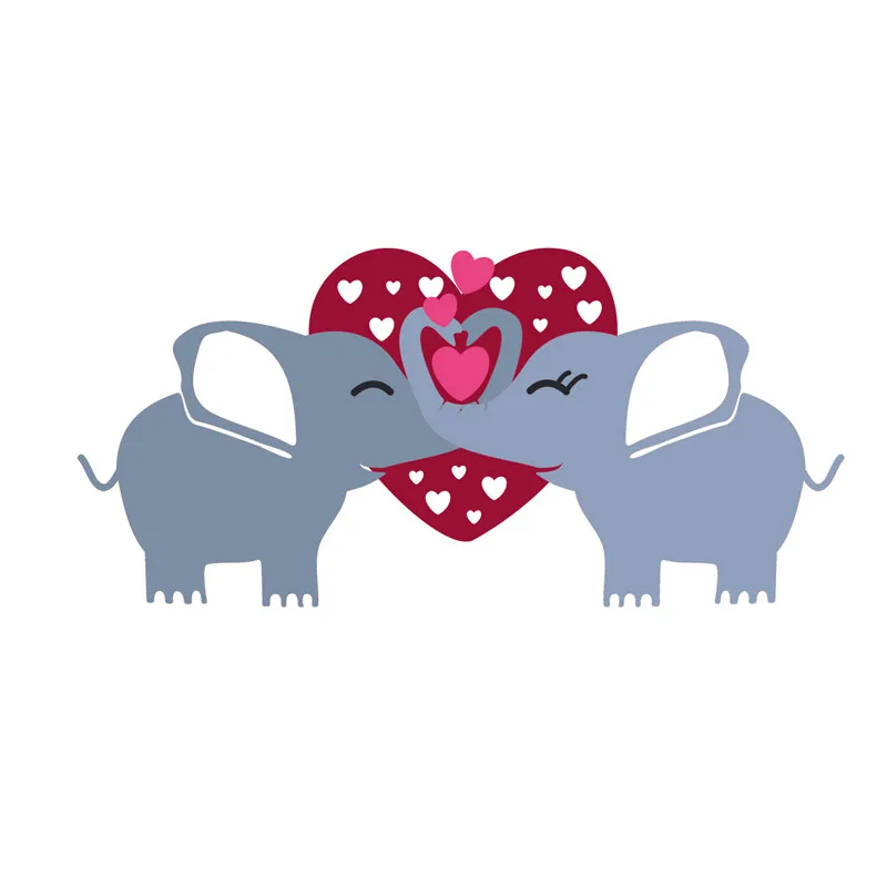 

Eastshape Heart Elephant Metal Cutting Dies Stencils for DIY Scrapbooking Decorative Embossing Handcraft Die Cutting Template