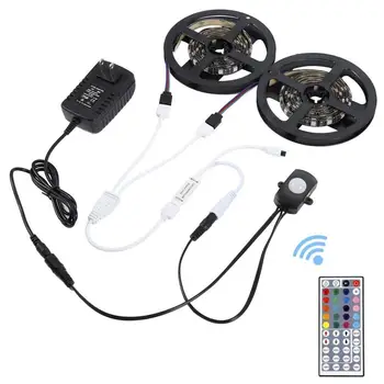 

led Cabinet LED Light PIR Motion Sensor Light Strip Dimmable 220V To DC 12V RGB LED Tape Kitchen Wall Bed Lamp Waterproof