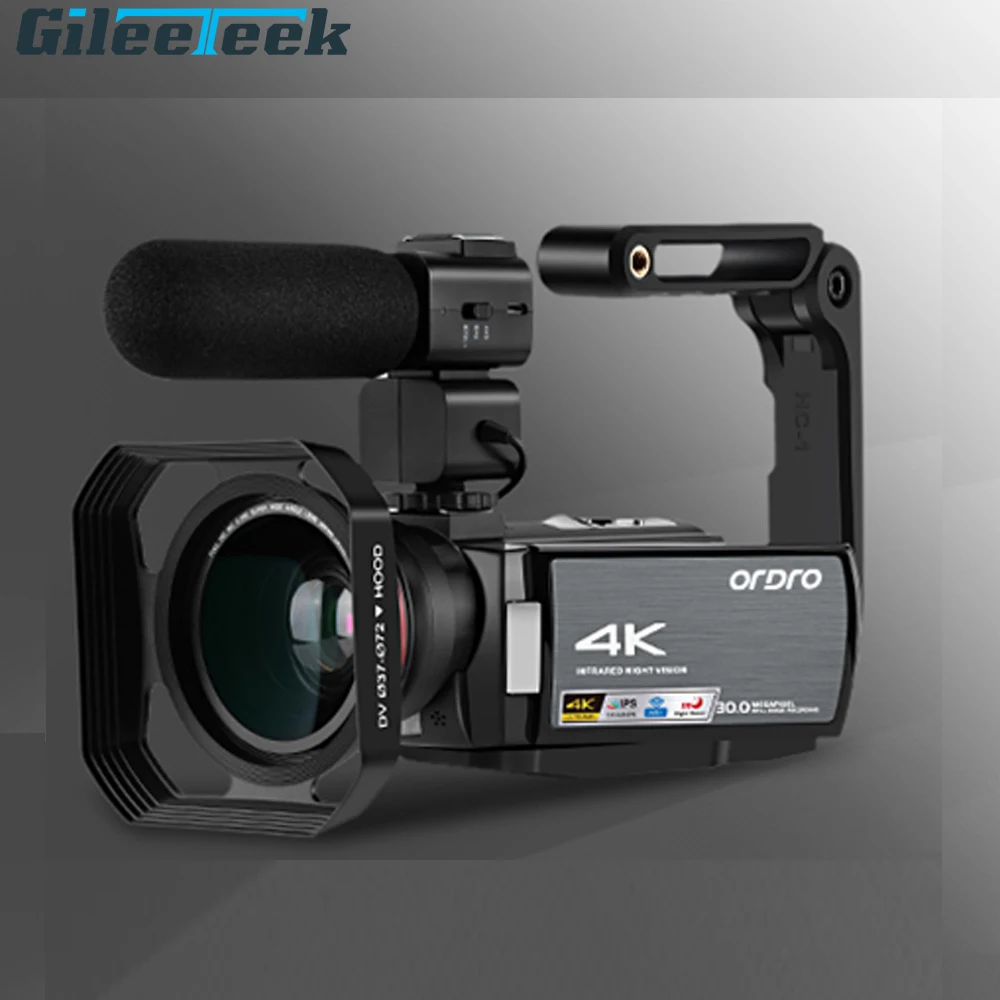 Infrared Night Vision Shooting Digital Camera Support Max 128GB SD Card Anti-shake Video-recording Smart Camera Touch Screen