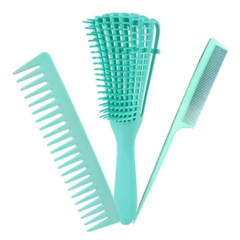 

1 Set/3pcs Plastic Bristle Hair Comb Scalp Massage Comb Tip Tail Hairdressing Tool Comb Hair Accessory for Home Salon Barber (Gr