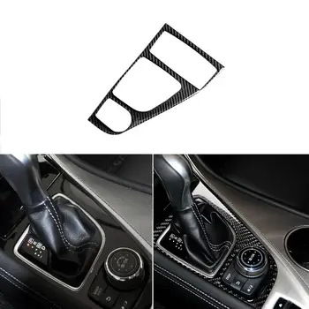 

For LHD Infiniti Q50 Q60 2014-2019 carbon fiber car gearshift panel decorative sticker transmission cover interior