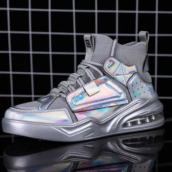 

Men Fashin Shoes Solf Trend New Man Sneaker Trend Leisure Shoes Spring Zapatillas Spring Men Casual Shoes Pius Size 45 High Top