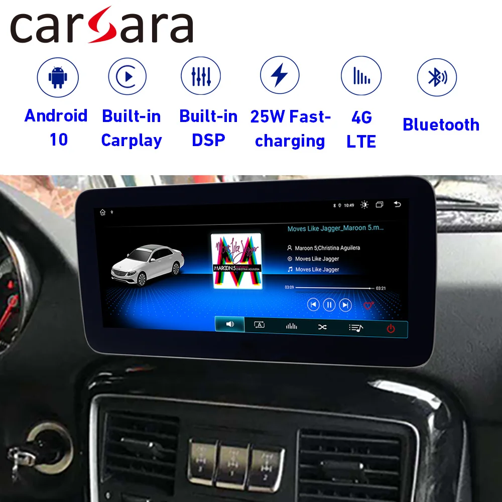 Автомобильный радиоприемник Android 10 4 + 64G Bluetooth GPS навигатор для Benz G Class w243 2013 2018