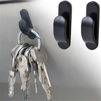 

4Pcs Convenient Black Auto SUV Car Truck Self Adhesive Hook Hanger Bag Purse Organizer Holder