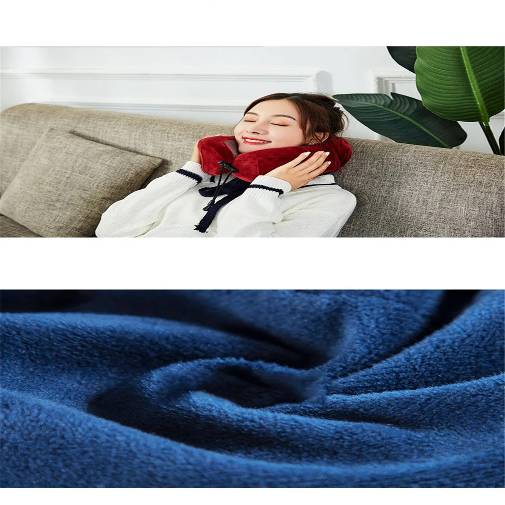 U-Shape Travel Pillow for Airplane Foam Neck Pillow Travel Accessories bed linings Comfortable Pillows for Sleep Home Textile