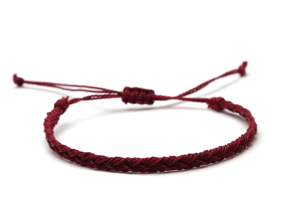 Cute Multistring Braided Bracelets Women Men Waterproof Waxed String White Waves Ocean Sunrise Black Mini Braided Surf Jewelry