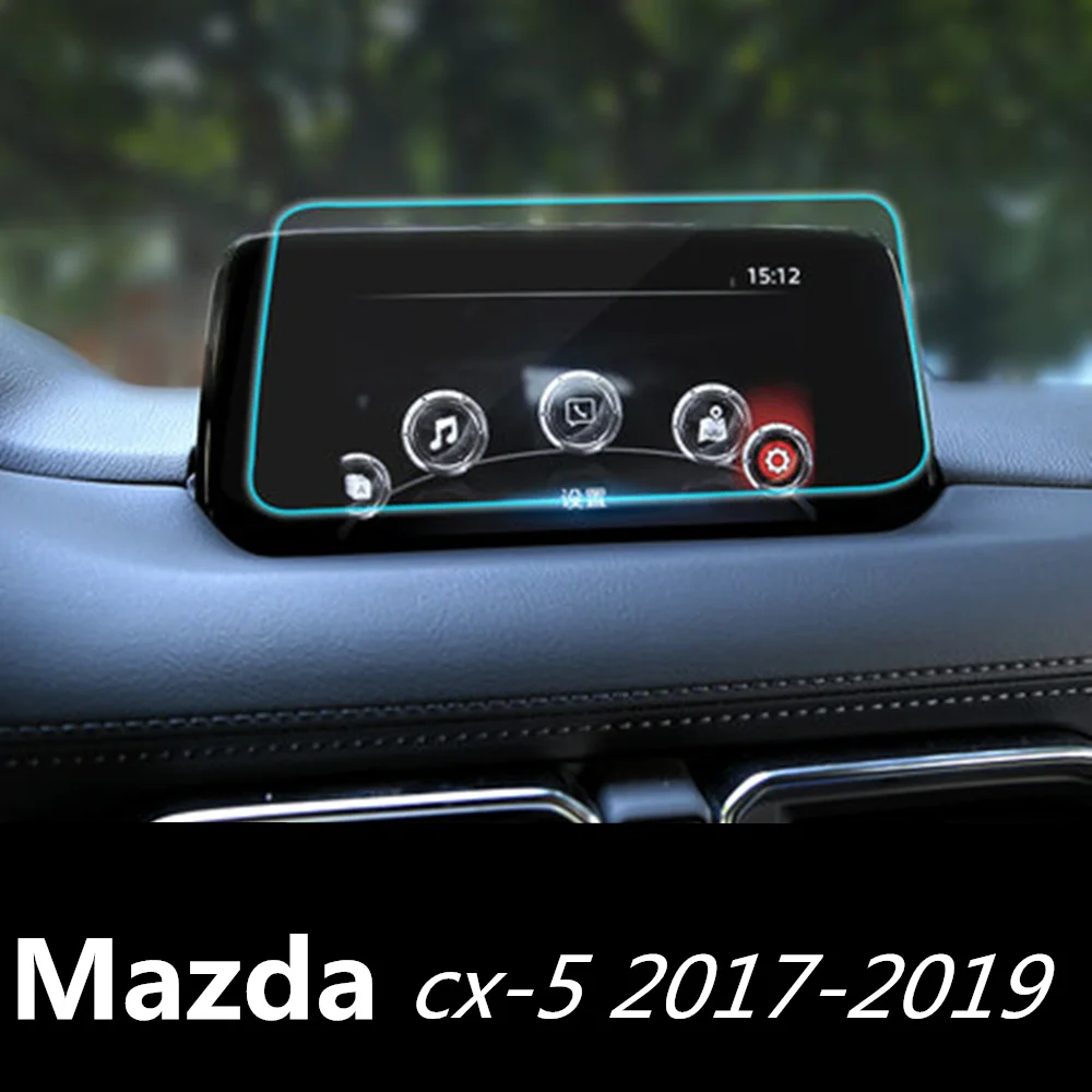 

For Mazda CX-5 CX5 CX 5 2017 2018 2019 Car styling Navigation Tempered Glass Screen Protector Steel Portective Car accessories
