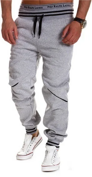 

2018 New Style Casual Pants Men Western Style Casual Contrast Color Joint Gymnastic Pants 8755