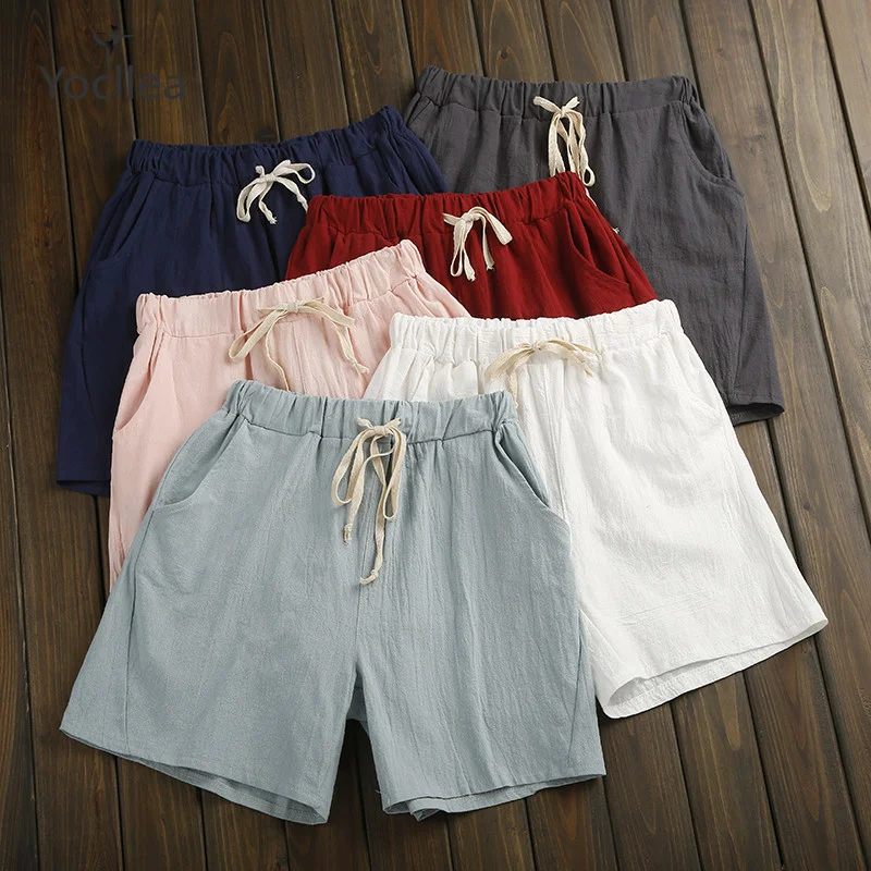 Plus Size Women Summer Shorts Elastic Waisted Casual Baggy Short Trousers Pants