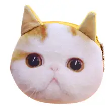 3D каваи печати реалистичные кате ключницы кошельки маленькие Мини Портативный милый печати кате сумки монеты сумки ключи кошелек