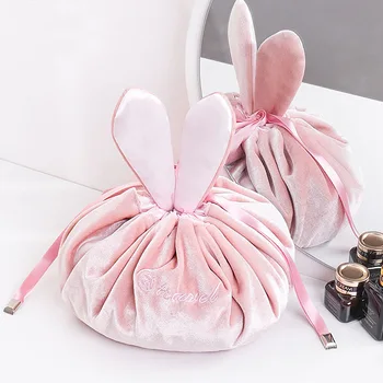 

2020 Cute Japanese-style Rabbit Eared Makeup Bag South Korea INS Travel Portable Lazy Storgage Bag Female Cosmetic Bag Makeup Ba