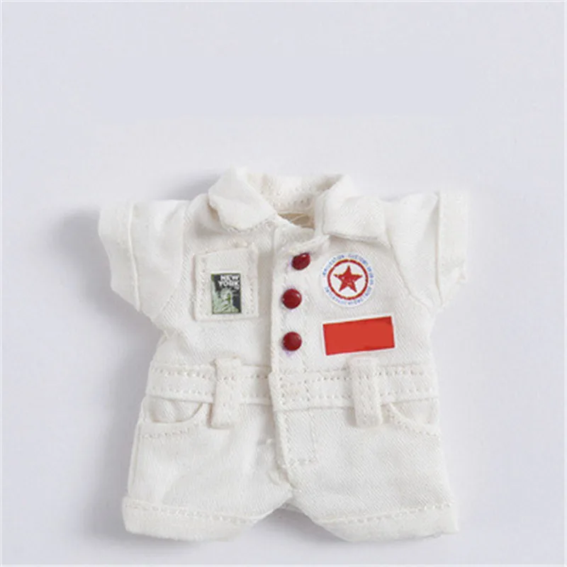 Новая крутая Одежда для кукол, Модный комбинезон, рабочие штаны для Ob11, Obitsu11, Holala, 1/12 BJD, Одежда для кукол, аксессуары - Цвет: Белый