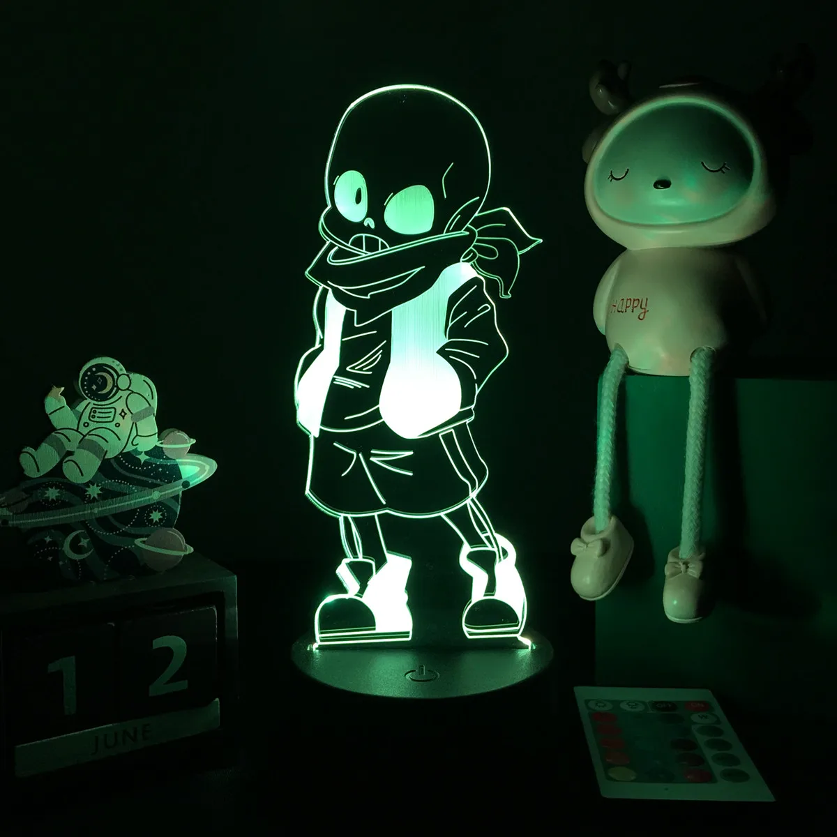 night stand lamps Game Nightlight Undertale Led Night Light Sans Figure Bedside Lamp for Bedroom Decor Child Kids Birthday Gift dinosaur lamp