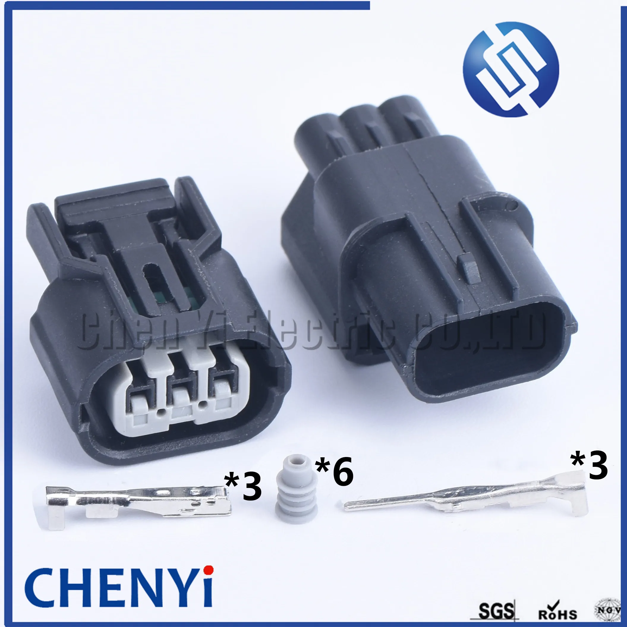 Description Picture 2 of item2 set HX 040 3 pin waterproof car plug adapter ignition coil connector For Honda Civic Element CR-V 6189-0887 6188-4739