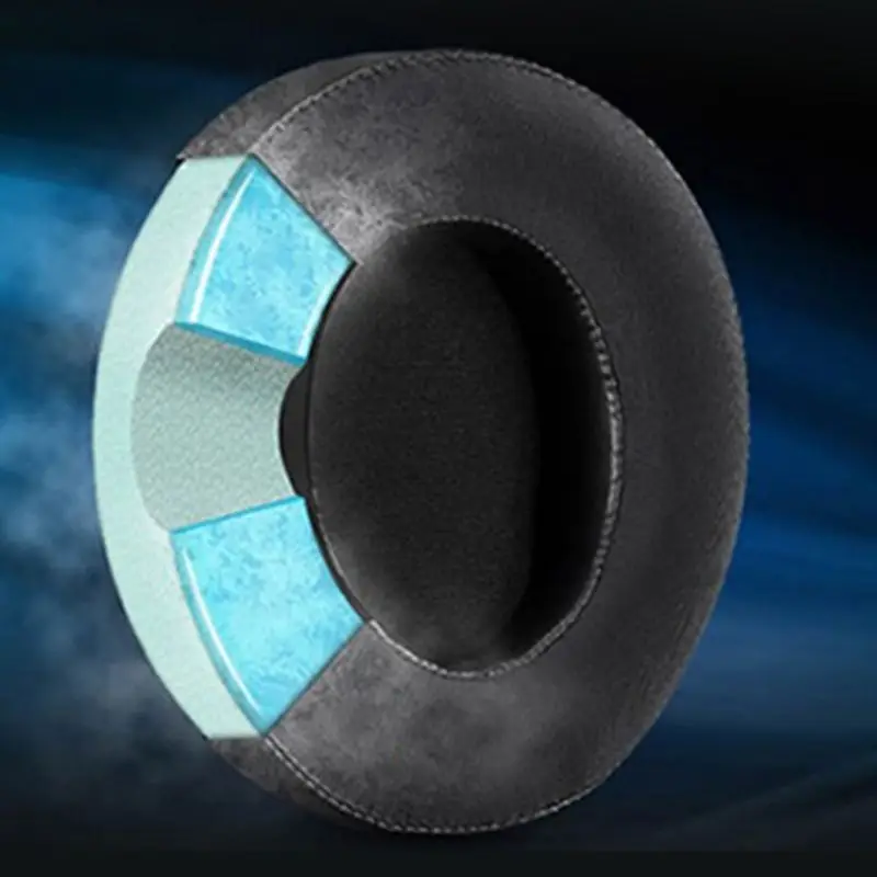 1Pair Replaced Leather Earpads for Razer Nari 7 1 THX Breathable Ear Pads Cushions Cover Headphone Accessories