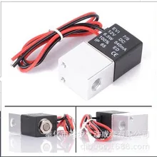 Электромагнитный клапан постоянного тока 12 В 1/" 1/8" 2 варианта нормально закрытые пневматические клапаны прямого действия для горячей воды, воздуха, Газа