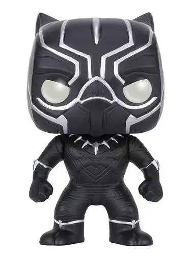 Funko Marvels Мстители 10 см супер герой фигурка железного человека игрушки Капитан Америка 3 Civil War Black Widow модель пантера - Цвет: 130 no box