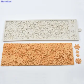 

Innovative DIY Chocolate Mold Cake Baking Tools Large-size Snowflake Fondant Cake Silicone Mold Birthday Wedding Decoration