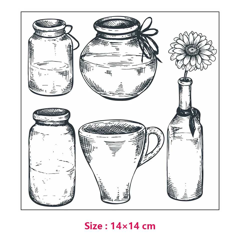 2023 New bee stamp Clear Stamp for Scrapbooking Transparent Silicone Rubber  DIY Photo Album Decor 527