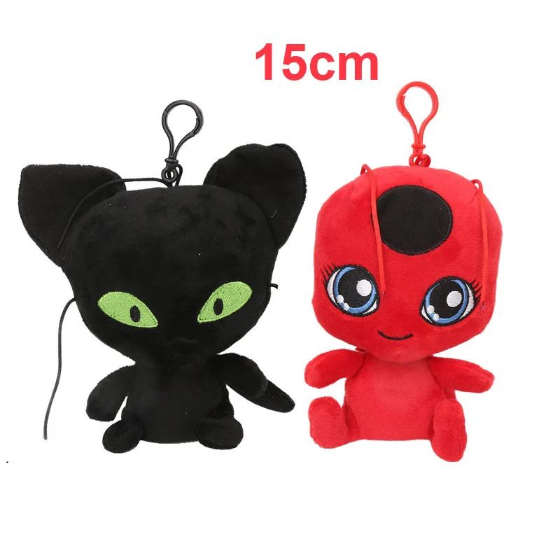15cm mix 10 шт./лот, новинка, мультяшные животные, божьи коровки, плюшевая игрушка, красный, черный кот, плюшевые игрушки, рождественские подарки - Цвет: 15cm mix
