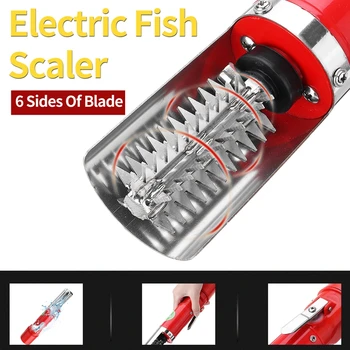

96W Fishing Descaling Machine Charging Portable Universal Electric Scale Machine Cleaning Fish Detergent Remover Scraper Seafood