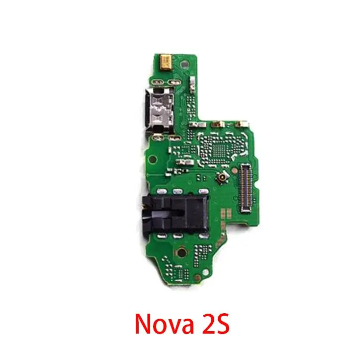 Nova 2S 2 шт. USB Разъем питания Разъем Порт док-станция гибкий кабель для huawei Nova 2 Plus 2S 3 3i 3e 4 4e 5 5i Pro модуль микрофона - Цвет: Nova 2S