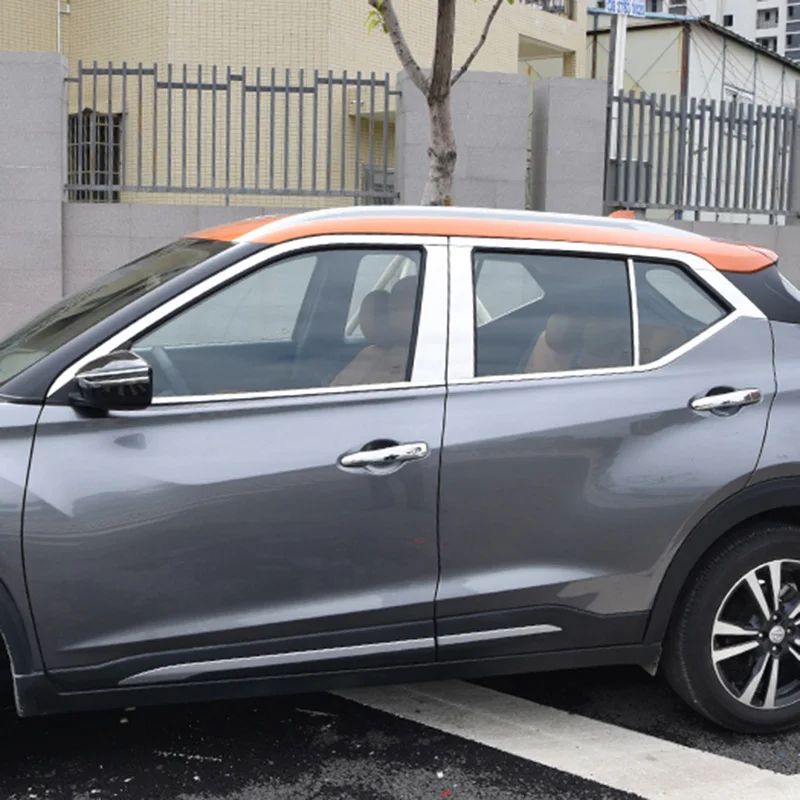 Нержавеющая сталь окна автомобиля Средний пост планки для nissan пинает