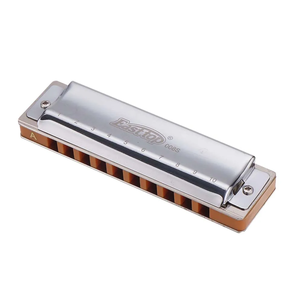 IRIN T008S A B C D E F G Key Harmonica 10 отверстий Блюз черный серебристый цвет Доступные рот органная Хроматическая гармоника Mondharmonica