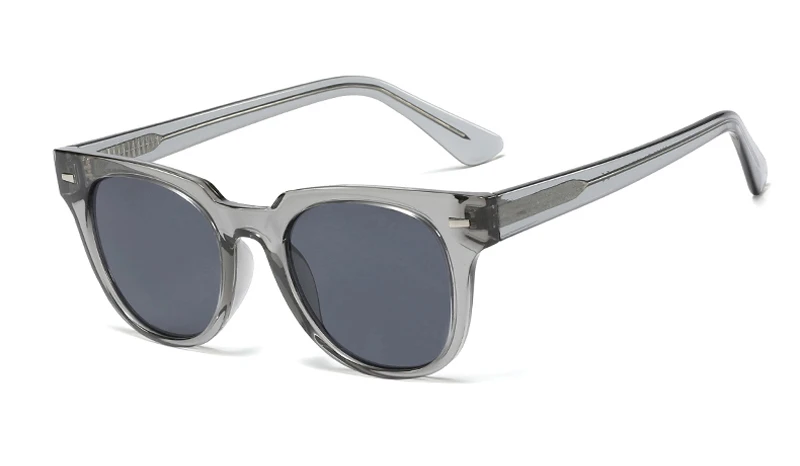 grey frame Peekaboo Ретро заклёпки солнцезащитные очки ацетатные женские летний подарок элементы Квадратные Солнцезащитные очки для мужчин черный зеленый высокое качество - Цвет линз: grey frame