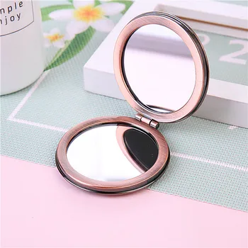 

2019 New Pattern Makeup Mirror Cartoon Portable Folding Compact Mirror Magnifier Elegant High-End Pocket Hand Mirror